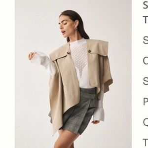 Sunday in Brooklyn Asymmetrical Cape